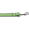 Mirage Pet Products Lime Green Houndstooth Nylon Dog Leash0.38 in. x 6 ft. 125-248 3806